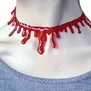 🎁 Halloween Vampire Zombie Blood Drop Necklace